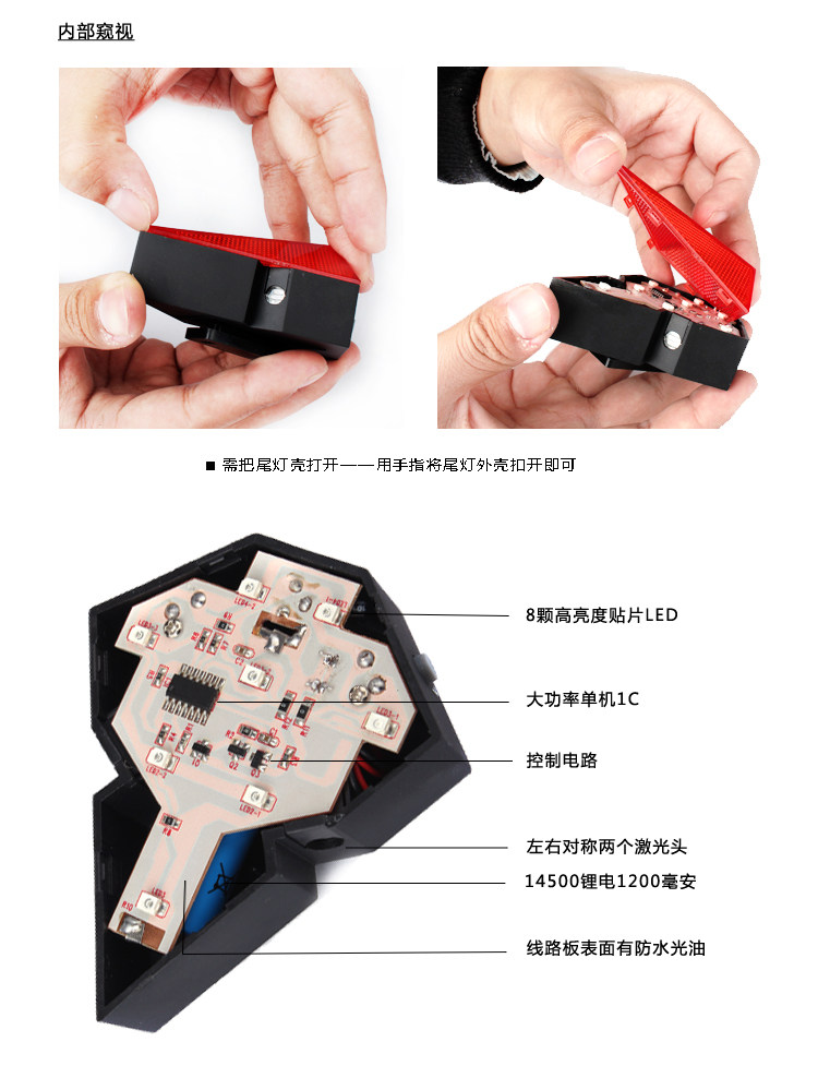 Lumière vélo MOKE - Taillights - Ref 2398171 Image 7