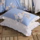 Gudie cotton xù vỏ gối bông nguyên chất bên gối 48 74cm có khóa kéo - Gối trường hợp gối chống trào ngược babymoov