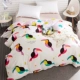 Thung lũng bướm đôi bông chăn đơn mảnh 1,5m cotton 1,8 m 2,0m giường đơn giản học sinh hoạt hình đơn bìa bộ ga nệm