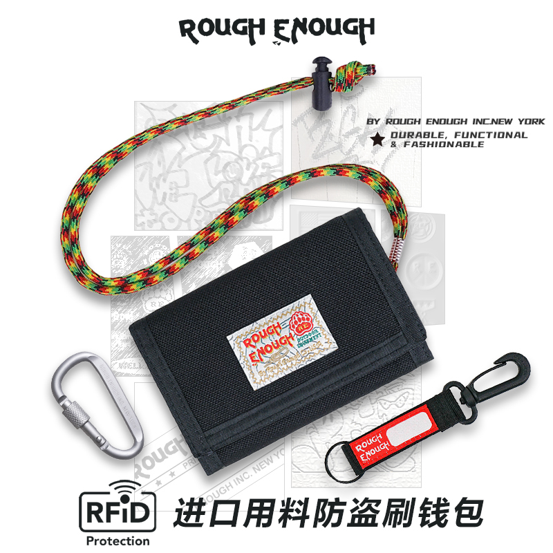 Rgh Waterproof Canvas Wallet Rfid Small Coin Purse 2-in-1 Card Holder Student Men 70% off European and American Short Card Holder