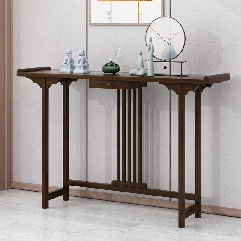 New Chinese-style table Buddha table home economical solid wood porch hall stand cabinet table table decoration against the wall table