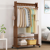 Coat rack Floor bedroom Multifunctional Home Wood Simple Hangers Shelf Integrated Living Room Clothes Rack