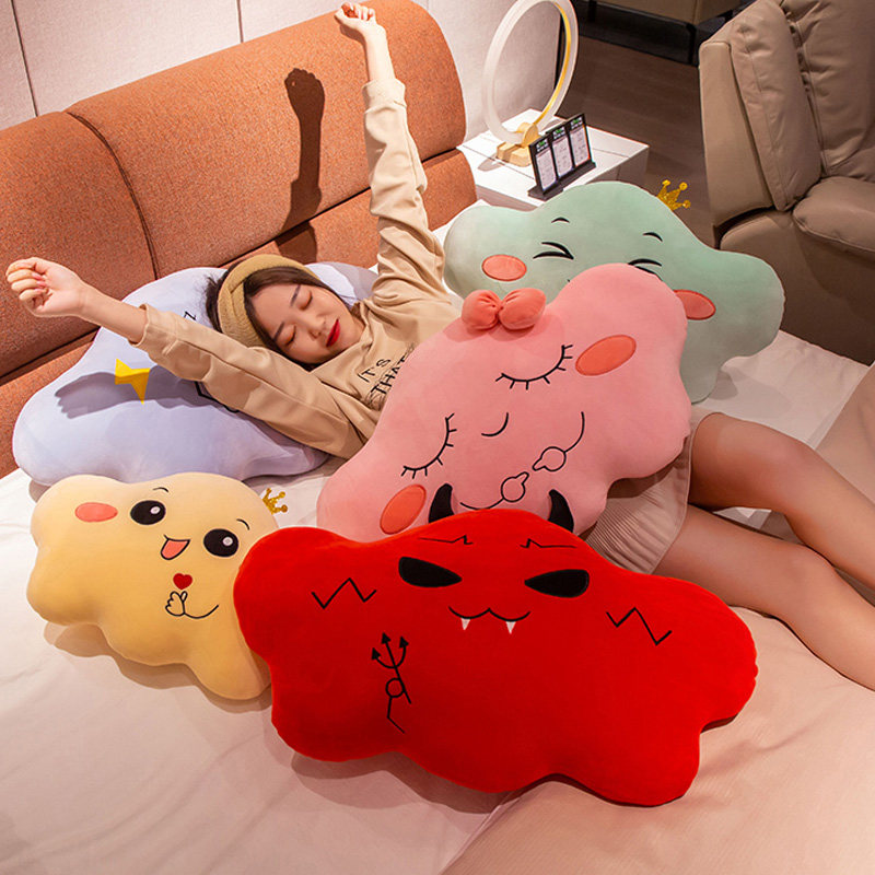 Pillow cute cartoon cloud girl cute little doll doll princess children girl sleeping doll plush toy