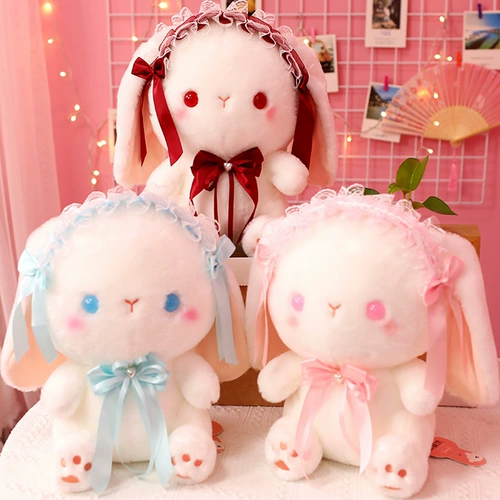 Плюшевая милая игрушка, кролик, розовая кукла для сна, подарок на день рождения