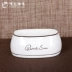 Cà phê nâu cạnh vàng đường bát sứ trắng bể sữa bể sữa đơn giản lưu trữ hộ gia đình bình cà phê - Cà phê Cà phê