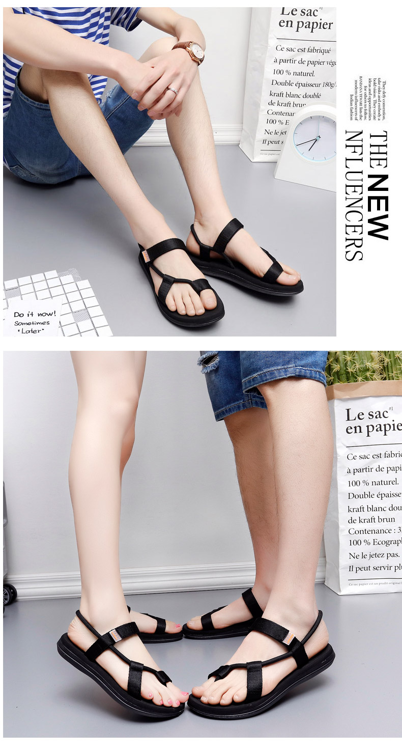 Mùa hè mới thời trang cá tính đôi sandal Phiên bản Hàn Quốc của dép chống trượt dép xỏ ngón nam giày đi biển dép gucci