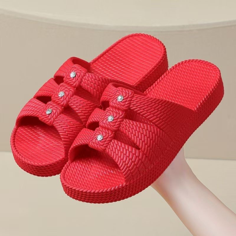 经典款厚底妈妈夏季拖鞋女士时尚外穿居家中年增高防滑软底女鞋