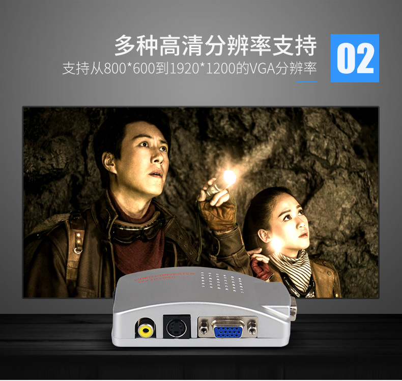 Máy tính chuyển đổi VGA sang AV sang TV S thiết bị đầu cuối chuyển đổi video máy tính sang TV PC sang đầu nối TV - TV giá tivi lg