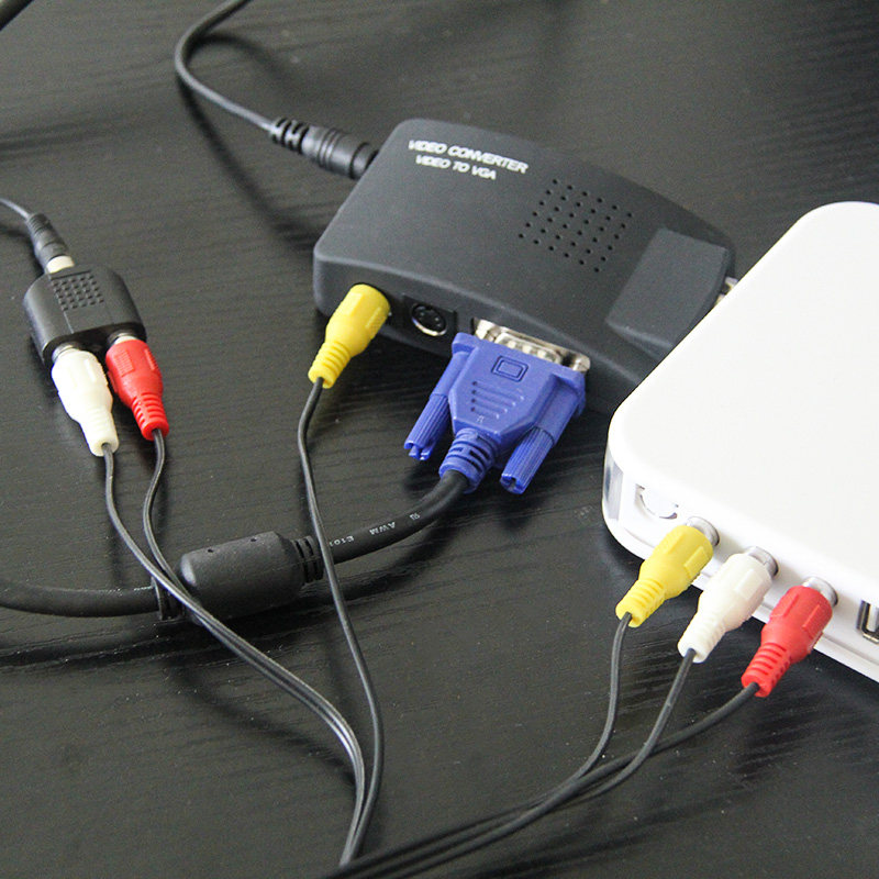 16 43 Av To Vga Converter Wire Set Top Box To Video Conversion Computer Lcd Display Tv Signal Box To Converter Box When Cable Tv Connection Agv To S Terminal From Best Taobao