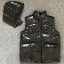 Châu Âu phiên bản Hàn Quốc của đoạn ngắn xuống cotton vest nữ mùa đông mới có thể tháo rời trùm đầu da sáng vest vest vai thủy triều áo vest nữ hàn quốc Áo vest