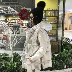 Mờ mờ bóng loáng áo vest nữ phiên bản Hàn Quốc dày lên xuống áo vest cotton không tay áo vest cotton vai đầm dài qua gối cho tuổi trung niên Áo vest