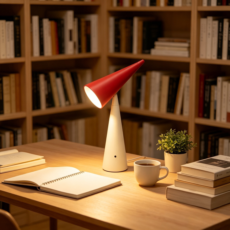 Ruonai Lighting Joffey "Light Meets Little Red Riding Hood" Canyon Red Downlight Reading Lamp Table Lamp Living Room Bedroom Lamp