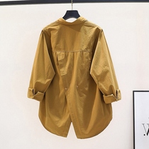 Maternity tops autumn design shirts for women spring and summer new Korean style loose long-sleeved fashionable shirts thin section