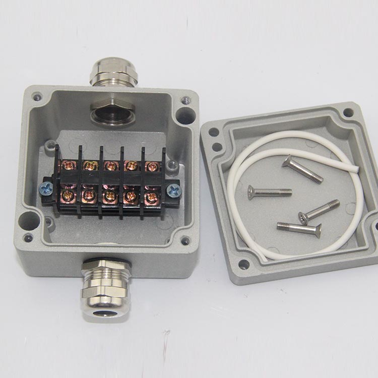 Metal cast aluminum cartridge terminal box button box two-way power box terminal box one in and one out switch box