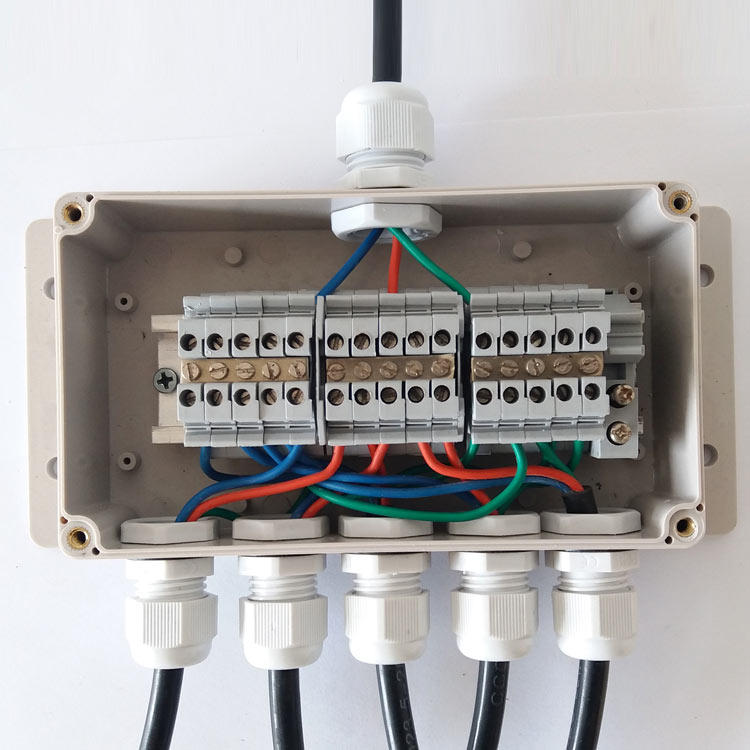 One-in-five out terminal box waterproof junction box with ear cable Sub-wire box Outdoor with terminal wiring box-Taobao