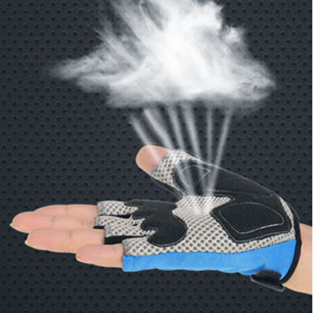 Half-finger riding gloves 3D palm pad moisture wicking, vibration-proof and breathable racing family riding gloves