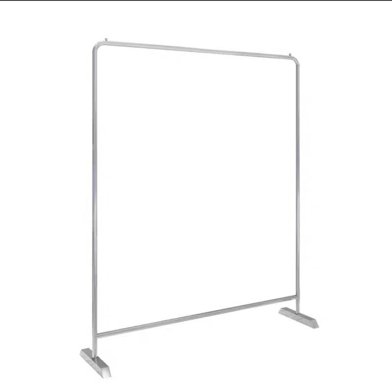 Stainless steel wire drawing positive hanging round pipe side hanging rack Easy hanging clothes hanger women's clothes shop minimalist Nakashima Landing Show Shelf