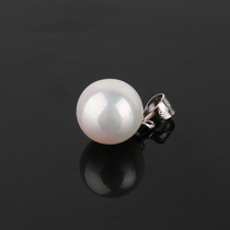 925 sterling silver pendant necklace mother Shell Pearl full silver jewelry female Korean Red single pendant collar without chain
