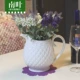 Bình gốm sứ phong cách Châu Âu Charlotte, bình cắm hoa ren, ấm đun nước gốm sứ chất lượng tuyệt vời, bình cắm hoa, bình hoa - Vase / Bồn hoa & Kệ