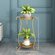 European style wrought iron flower stand multi-layer living room indoor balcony floor-standing green radish spider orchid succulent flower pot stand flower stand special price