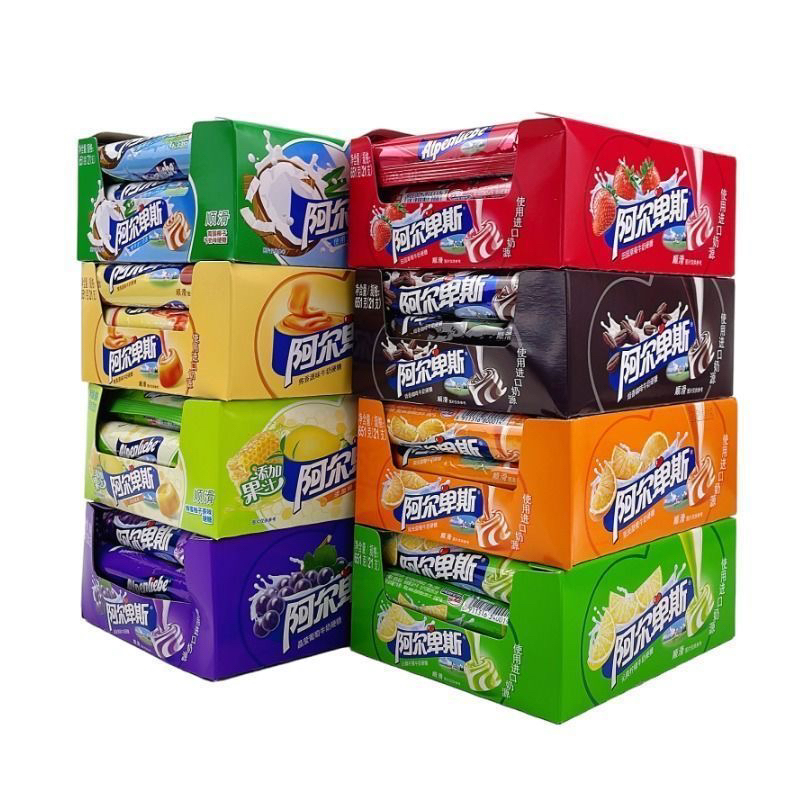 Alps Hard Candy Bars with Fruit Flavor, Premium Milk Grapefruit Flavor, Wedding Candy, 21 Pieces, Expiration in 27 Years, Special Offer