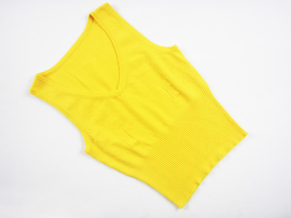 Mùa thu và mùa đông áo vest cashmere cá nhân ấm áp đoạn ngắn v-len len đan đan đáy áo len thoi trang nu