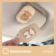 Cute bear car glasses clip car glasses frame women leather clip sun visor car sunglasses sunglasses card