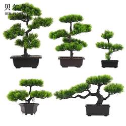 Artificial Plant Potted Indoor Decoration Beauty Pine Tree Thuja Home Living Room Green Plant Small Bonsai Welcoming Pine
