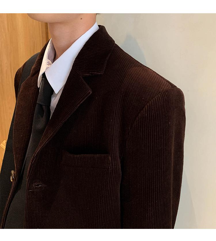 ONEMAN xuân trắng blazer nam Hàn Quốc giản dị retro nhỏ phù hợp với giới trẻ độc thân áo tây - Áo khoác đôi set đồ đôi nam nữ