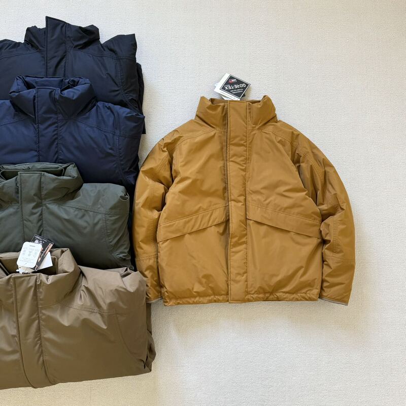 Japanese Order Gore-Tex down Jacket with Photonic Functional Waterproof Stand-Up Collar