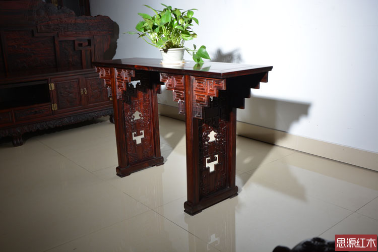 Đồ nội thất bằng gỗ gụ Dongyang Indonesia bằng gỗ hồng mộc đặc cho bàn hiên Phật Buddha Shentai cho hộp đựng nhang Đài Loan - Bàn / Bàn bàn ăn gỗ me tây