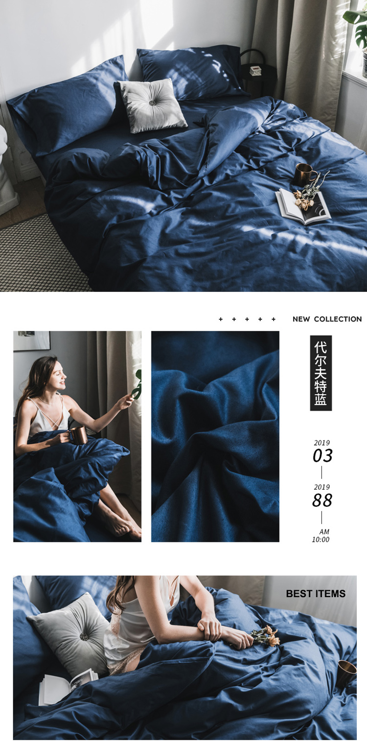 Vỏ chăn bằng vải cotton màu trắng dày 40s - Quilt Covers gối mền 2 trong 1