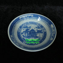 Jingdezhen Cultural Revolution Factory goods porcelain Original people porcelain factory Qinghua Indus 4-inch Taste Saucer Vinegar Dish