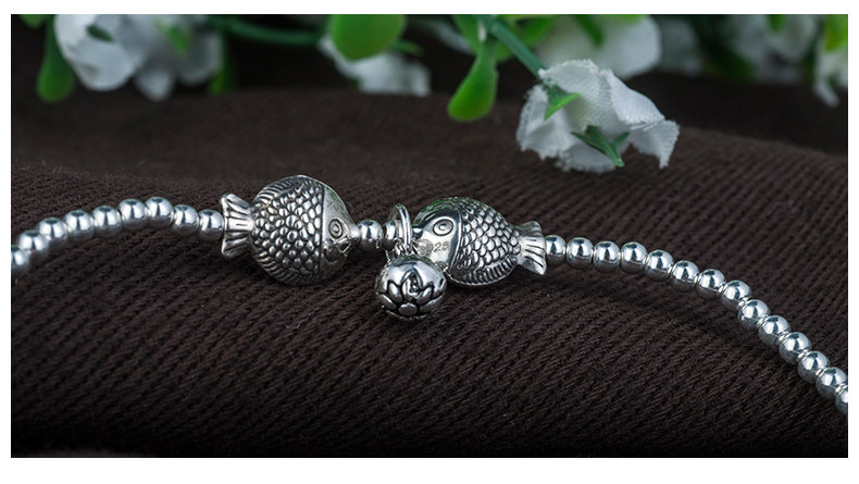 Bracelet de cheville Femme       en Argenterie - Ref 3102451 Image 17