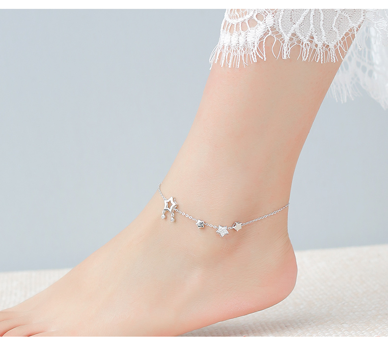 Chaine de cheville Femme en Argenterie - Ref 3103563 Image 13