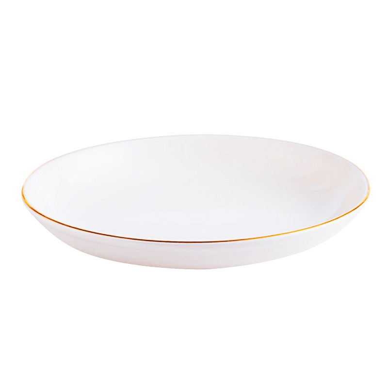 High-grade Phnom Penh ceramic deep plate fruit plate nine palace grid plate Nordic oval plate square plate dumpling plate fish plate hotel