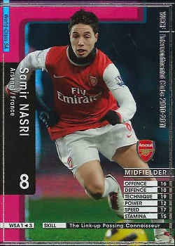WCCF PANINI flash card 10-11 French Arsenal spot WSA1 3rd edition Nasri
