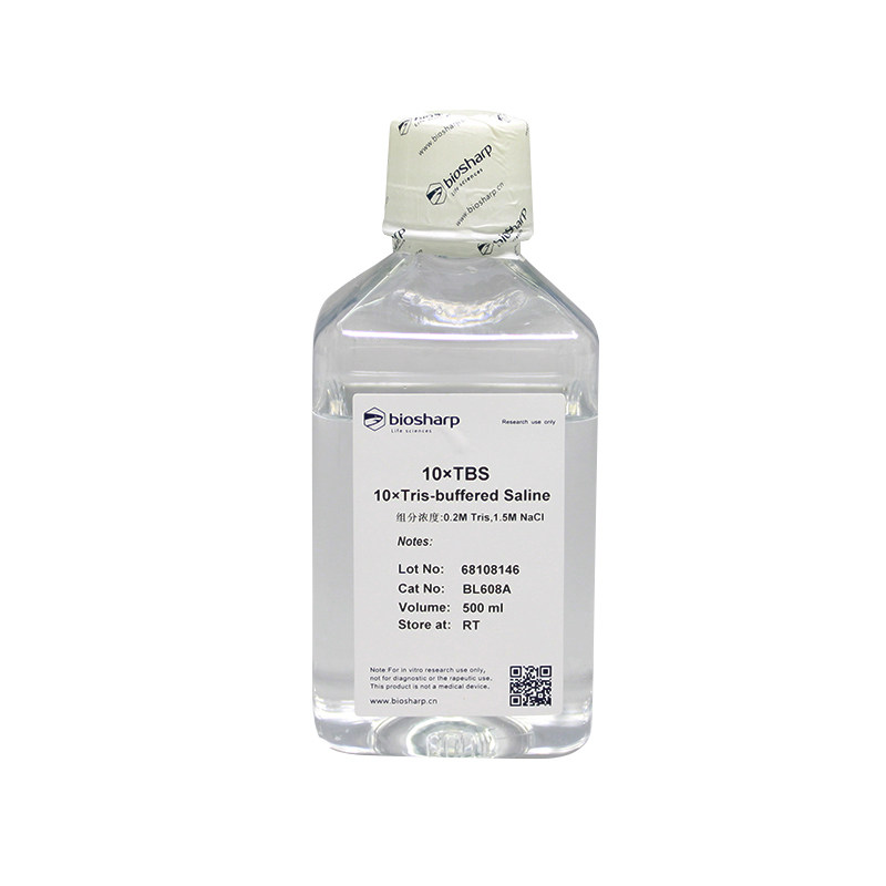 白鲨Biosharp BL608A 10&times;TBS溶液 蒸馏水稀释为1X 500ml