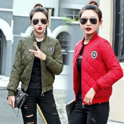 Mùa đông 2018 mới của phụ nữ Hàn Quốc nhẹ xuống áo khoác cotton áo khoác cotton sinh viên áo khoác bóng chày