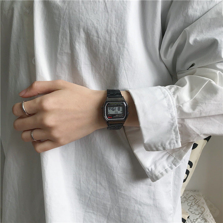 Digital Sports Watch For Students Unisex Square Design_voghion.com