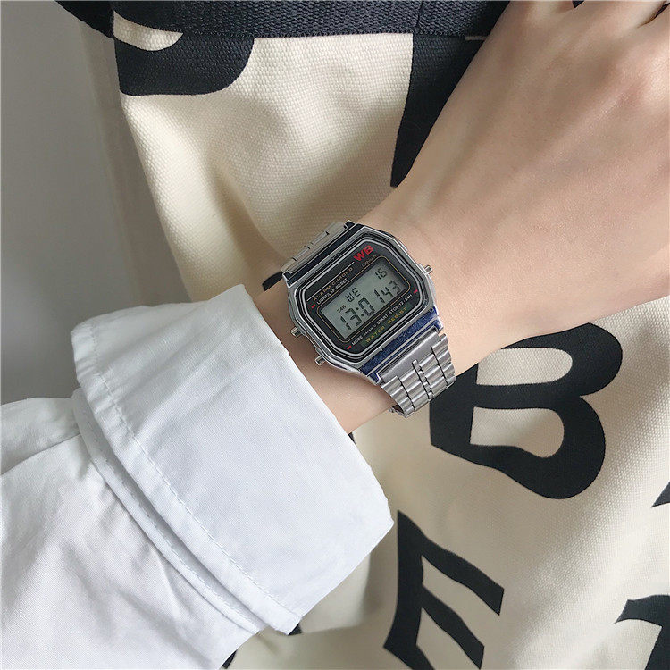 Digital Sports Watch For Students Unisex Square Design_voghion.com