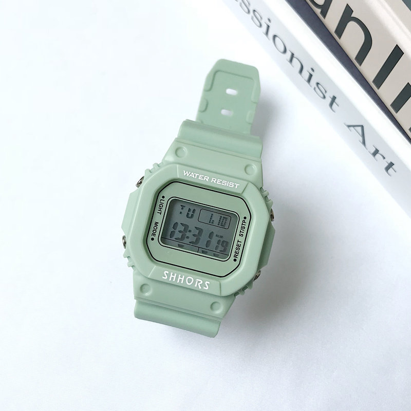 Smear Green Hand Meters Women Ins Wind Sen Faculty College Wind Student Web Red Small Square Table Unicorn Electronic Meter Square Table