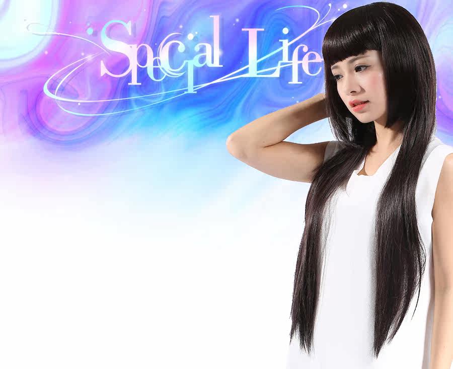 Perruque Long cheveux raides - Ref 2611335 Image 5