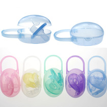 Baby wide-mouth pacifier box pp plastic portable pacifier box dust-proof storage box finger set toothbrush box