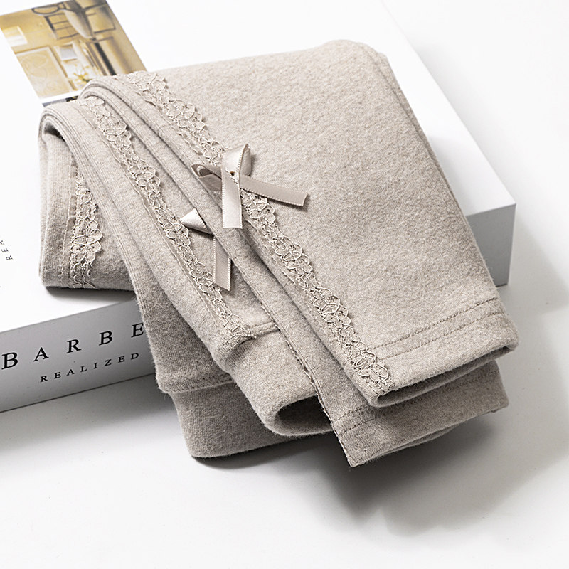 Girl Inside Hitch Pants Spring Autumn section Korean version Princess girl thin Pure Cotton Thickened Foreign Pie outside wearing pants