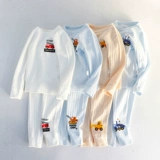 Детское удерживающее тепло нижнее белье, детский комплект, хлопковое термобелье, осенний демисезонный комбинезон