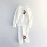 Детское удерживающее тепло нижнее белье, детский комплект, хлопковое термобелье, осенний демисезонный комбинезон