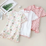 Пижама, детское тонкое хлопковое платье, детский гаечный ключ, короткий рукав