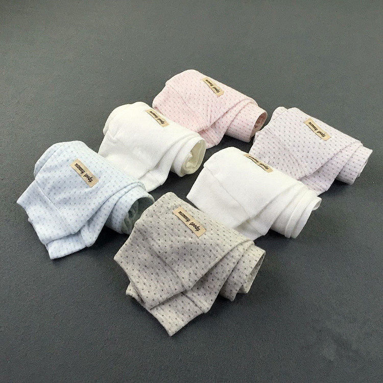 2 pieces of daily fluorescent children's autumn pants for baby boys and girls with double - layer cotton pure cotton household pajamas warm pants