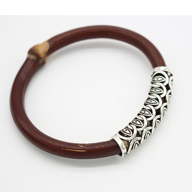 弯管 配件 Vòng đeo tay mây Tây Tạng tự làm vòng tay handmade Vân Nam Donkey Kong phụ kiện cây nho vỏ bọc bạc Tây Tạng - Vòng đeo tay Clasp vòng cổ vàng tây nữ